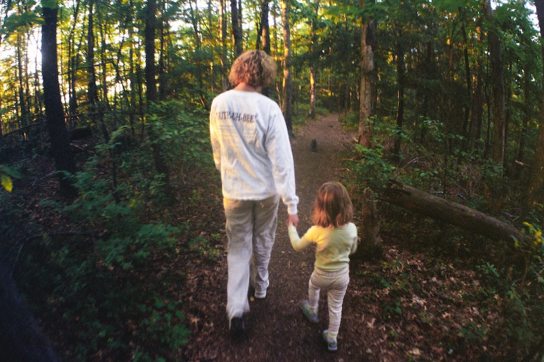 Girls Camping - 02 - On the trail to sunset.jpg